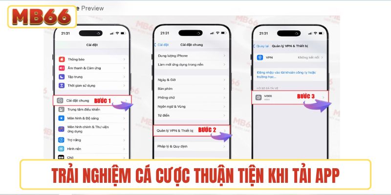 Trải nghiệm cá cược thuận tiện khi tải app về thiết bị di động
